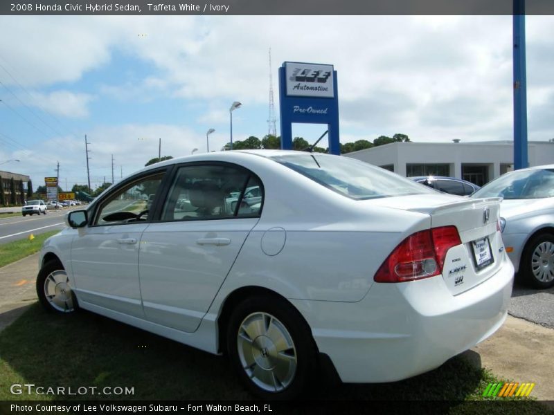 Taffeta White / Ivory 2008 Honda Civic Hybrid Sedan