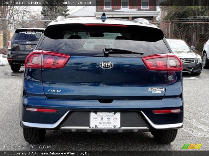 Deep Cerulean Blue / Charcoal 2017 Kia Niro LX Hybrid