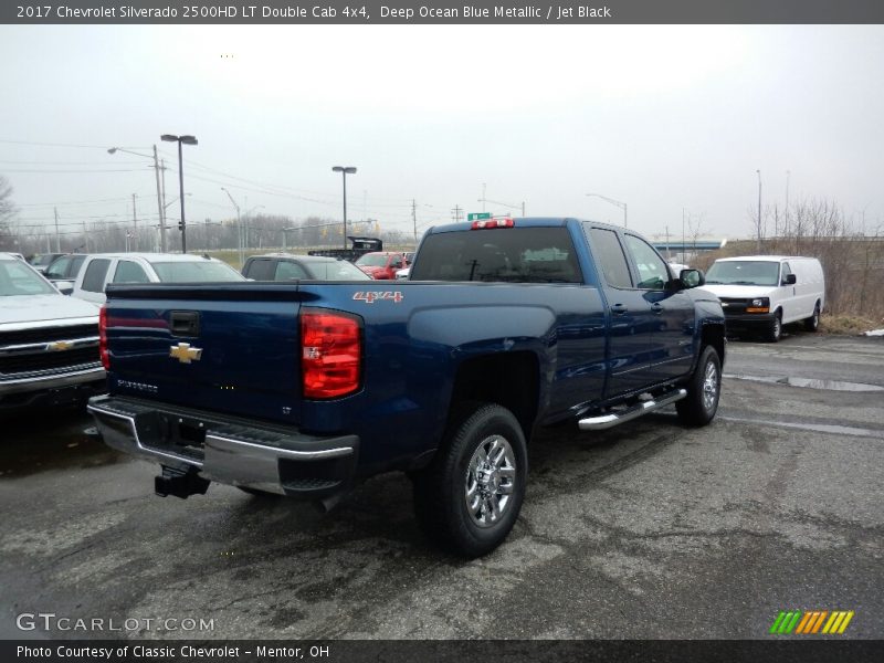 Deep Ocean Blue Metallic / Jet Black 2017 Chevrolet Silverado 2500HD LT Double Cab 4x4