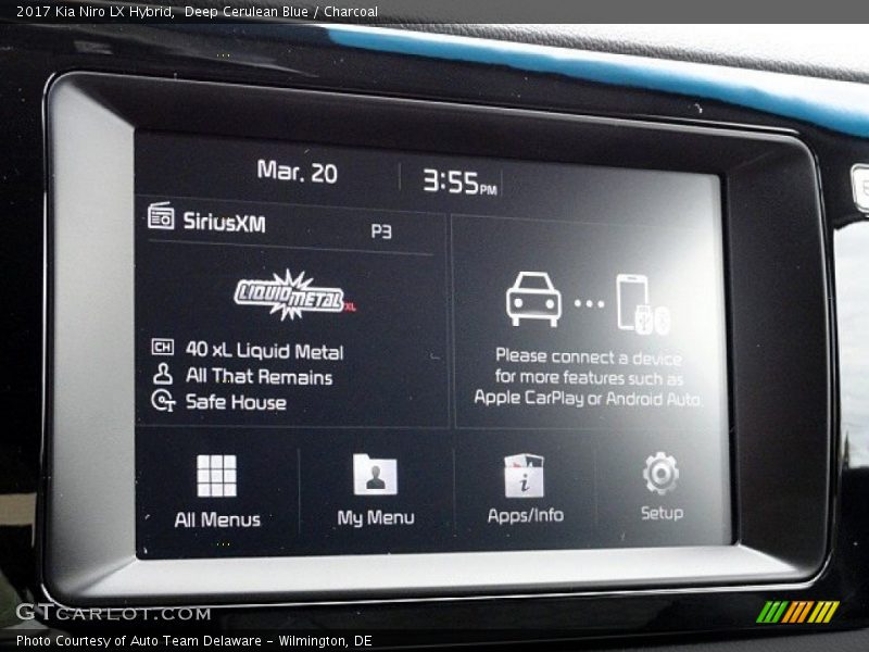 Deep Cerulean Blue / Charcoal 2017 Kia Niro LX Hybrid