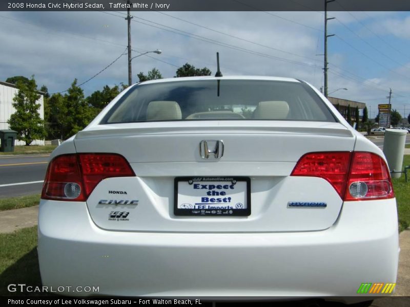 Taffeta White / Ivory 2008 Honda Civic Hybrid Sedan