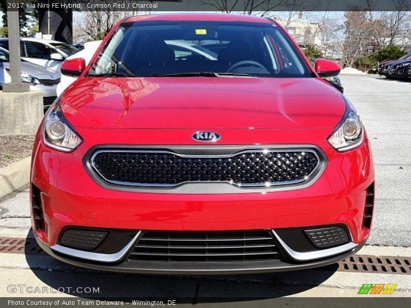 Crimson Red / Charcoal 2017 Kia Niro FE Hybrid