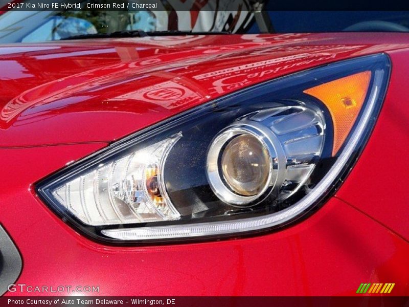 Crimson Red / Charcoal 2017 Kia Niro FE Hybrid
