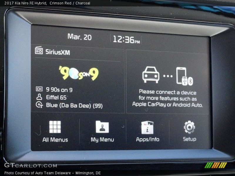 Controls of 2017 Niro FE Hybrid