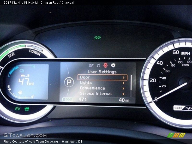 Controls of 2017 Niro FE Hybrid