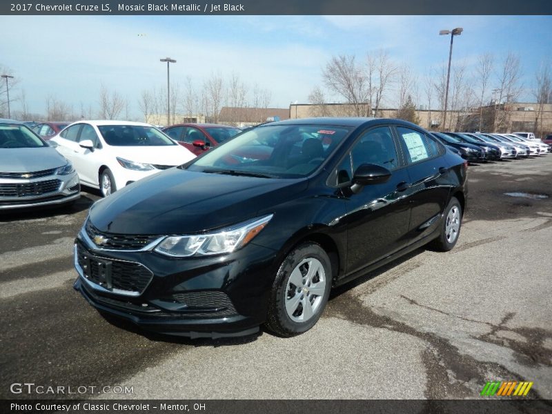 Mosaic Black Metallic / Jet Black 2017 Chevrolet Cruze LS