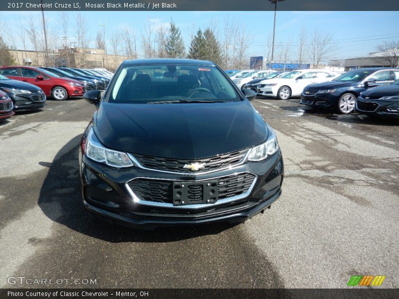 Mosaic Black Metallic / Jet Black 2017 Chevrolet Cruze LS