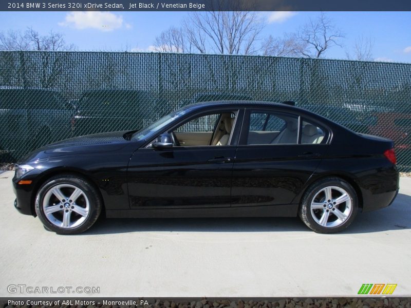Jet Black / Venetian Beige 2014 BMW 3 Series 320i xDrive Sedan