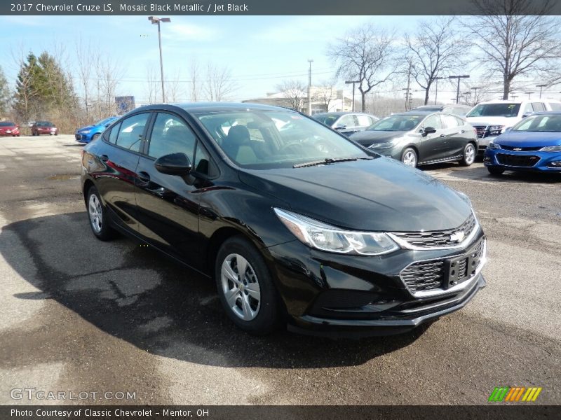 Mosaic Black Metallic / Jet Black 2017 Chevrolet Cruze LS