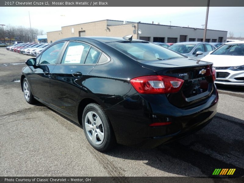 Mosaic Black Metallic / Jet Black 2017 Chevrolet Cruze LS