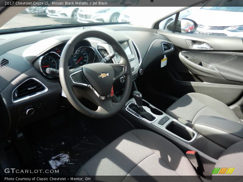 Mosaic Black Metallic / Jet Black 2017 Chevrolet Cruze LS