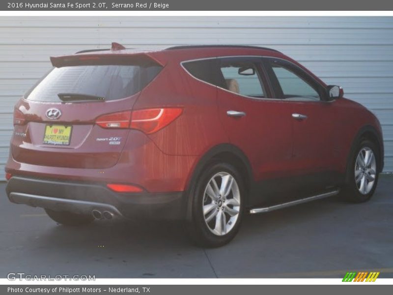 Serrano Red / Beige 2016 Hyundai Santa Fe Sport 2.0T