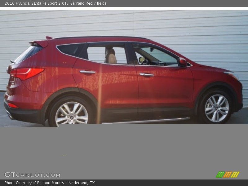 Serrano Red / Beige 2016 Hyundai Santa Fe Sport 2.0T