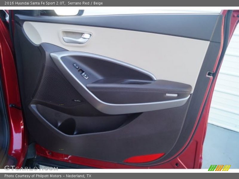 Serrano Red / Beige 2016 Hyundai Santa Fe Sport 2.0T
