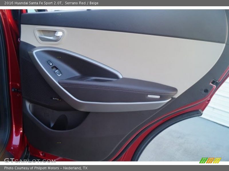 Serrano Red / Beige 2016 Hyundai Santa Fe Sport 2.0T