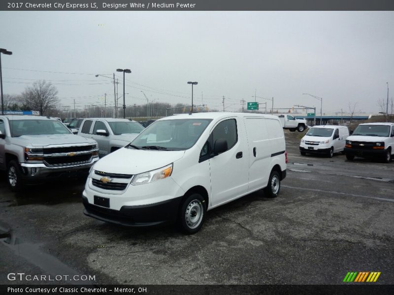 Designer White / Medium Pewter 2017 Chevrolet City Express LS