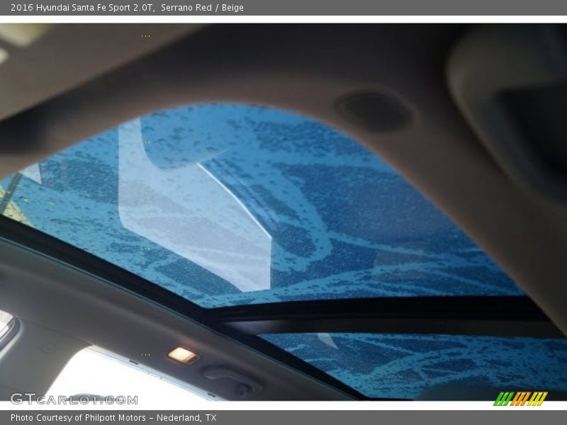 Serrano Red / Beige 2016 Hyundai Santa Fe Sport 2.0T