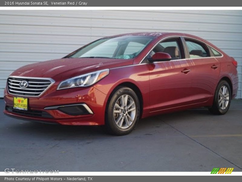 Venetian Red / Gray 2016 Hyundai Sonata SE