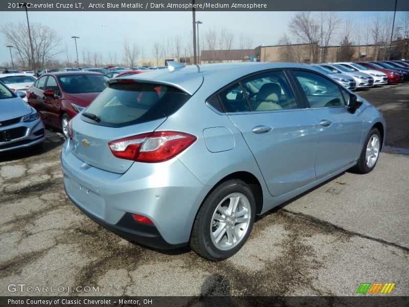 Arctic Blue Metallic / Dark Atmosphere/Medium Atmosphere 2017 Chevrolet Cruze LT