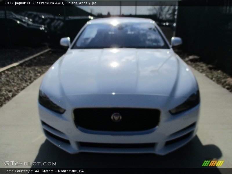 Polaris White / Jet 2017 Jaguar XE 35t Premium AWD