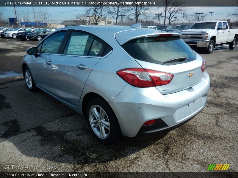 Arctic Blue Metallic / Dark Atmosphere/Medium Atmosphere 2017 Chevrolet Cruze LT