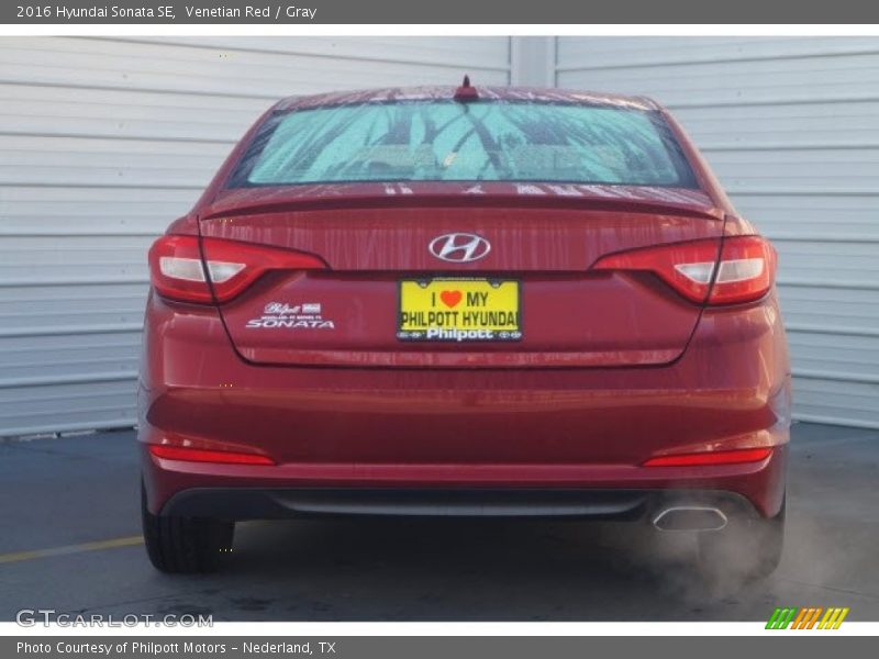 Venetian Red / Gray 2016 Hyundai Sonata SE