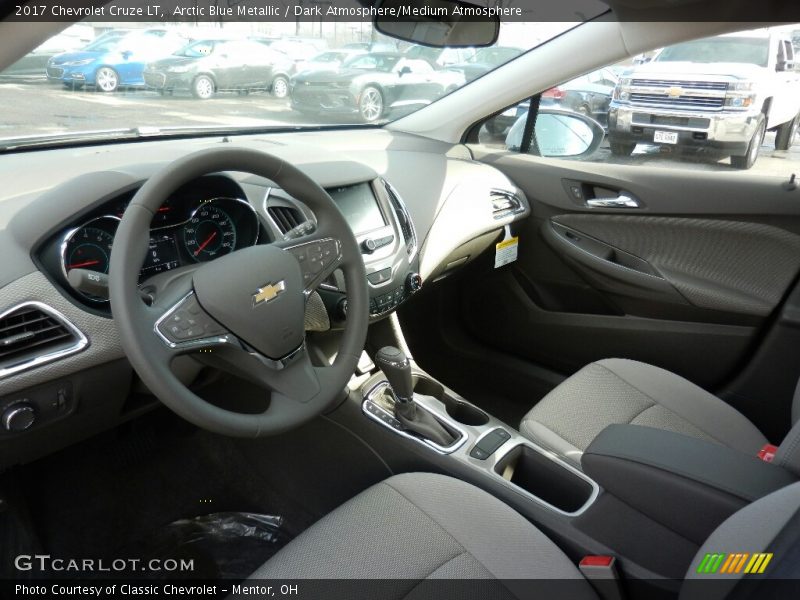 Arctic Blue Metallic / Dark Atmosphere/Medium Atmosphere 2017 Chevrolet Cruze LT