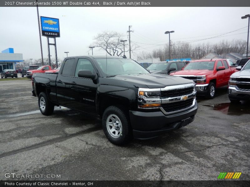 Black / Dark Ash/Jet Black 2017 Chevrolet Silverado 1500 WT Double Cab 4x4
