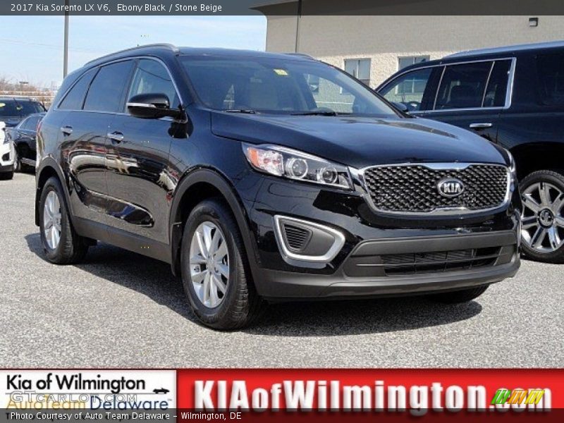 Ebony Black / Stone Beige 2017 Kia Sorento LX V6