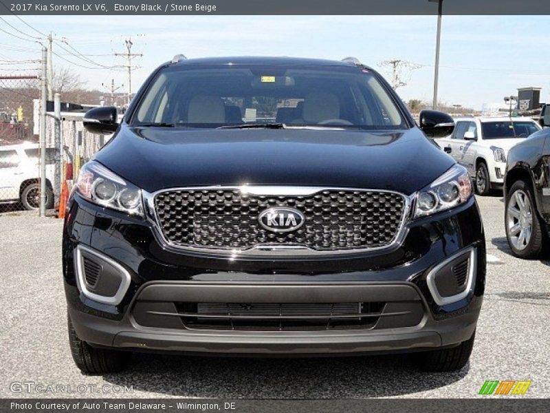 Ebony Black / Stone Beige 2017 Kia Sorento LX V6