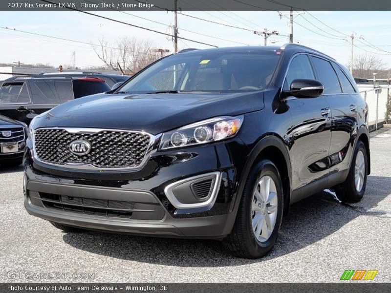 Ebony Black / Stone Beige 2017 Kia Sorento LX V6
