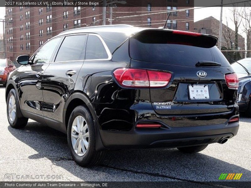 Ebony Black / Stone Beige 2017 Kia Sorento LX V6