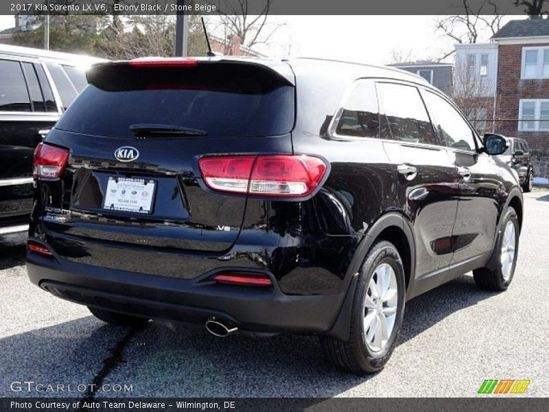 Ebony Black / Stone Beige 2017 Kia Sorento LX V6