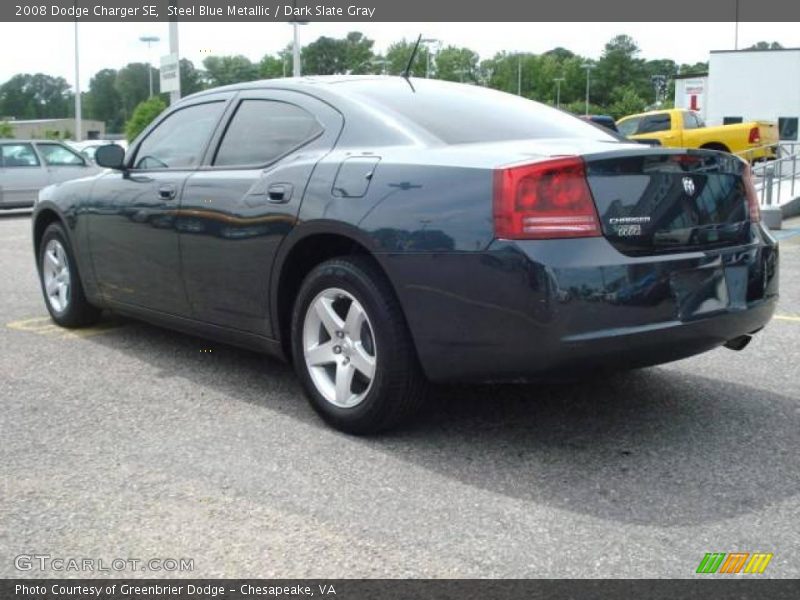 Steel Blue Metallic / Dark Slate Gray 2008 Dodge Charger SE