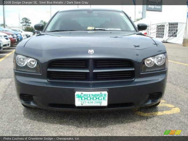 Steel Blue Metallic / Dark Slate Gray 2008 Dodge Charger SE