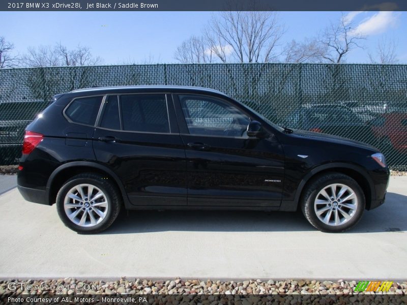 Jet Black / Saddle Brown 2017 BMW X3 xDrive28i