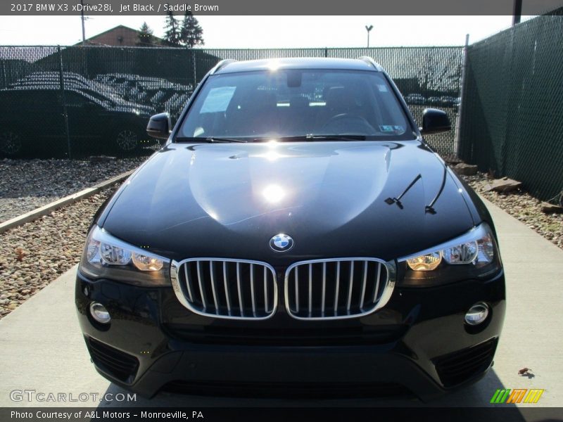 Jet Black / Saddle Brown 2017 BMW X3 xDrive28i