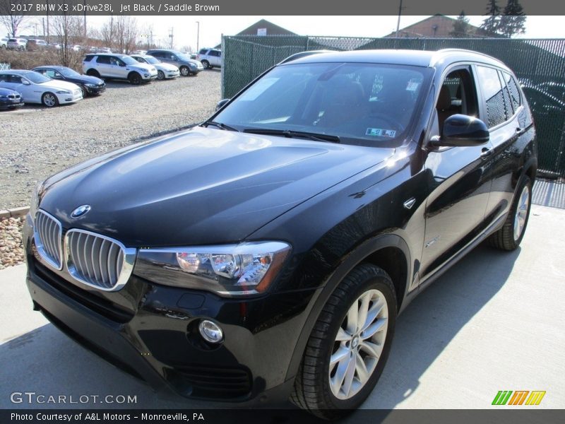Jet Black / Saddle Brown 2017 BMW X3 xDrive28i