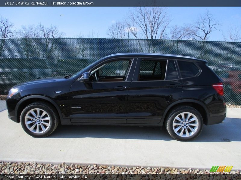 Jet Black / Saddle Brown 2017 BMW X3 xDrive28i