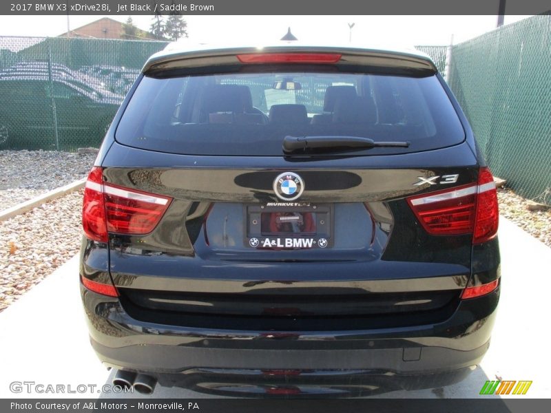 Jet Black / Saddle Brown 2017 BMW X3 xDrive28i