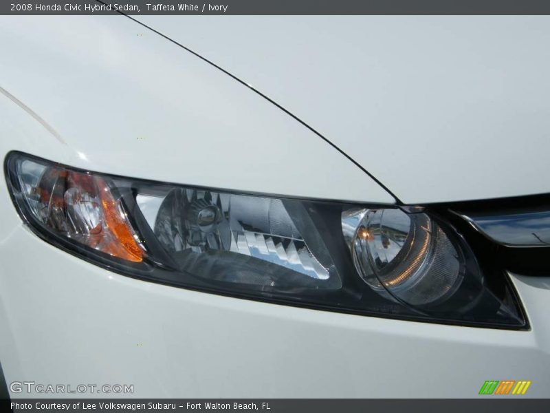 Taffeta White / Ivory 2008 Honda Civic Hybrid Sedan