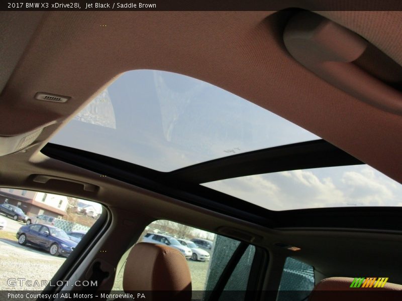 Jet Black / Saddle Brown 2017 BMW X3 xDrive28i