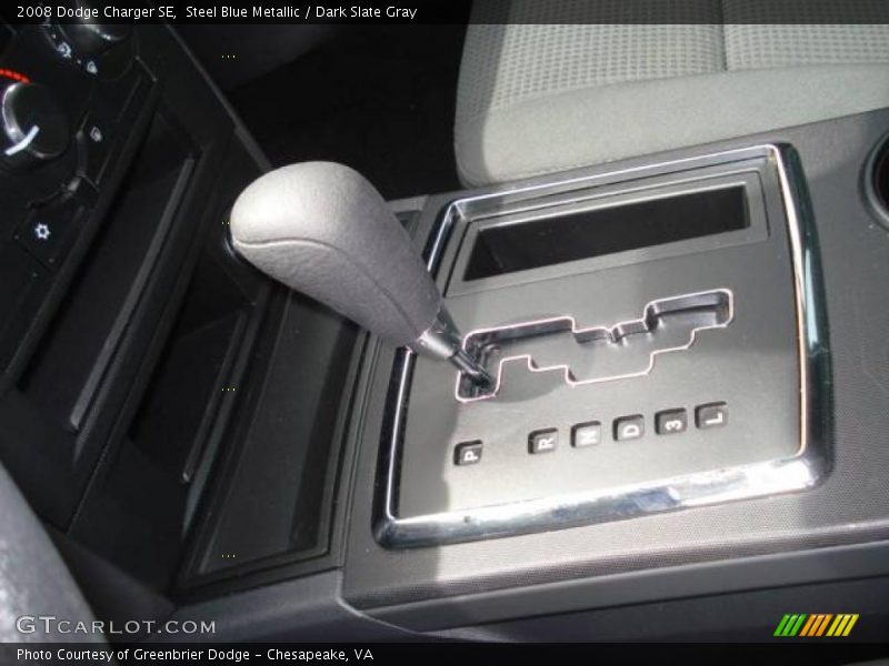 Steel Blue Metallic / Dark Slate Gray 2008 Dodge Charger SE