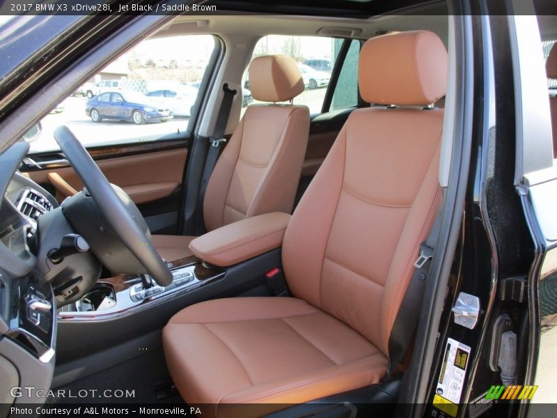 Jet Black / Saddle Brown 2017 BMW X3 xDrive28i