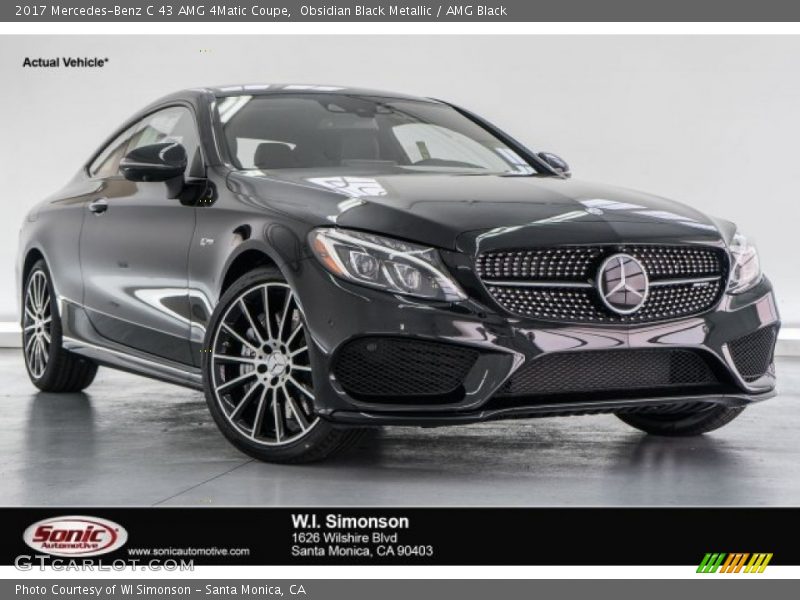 Obsidian Black Metallic / AMG Black 2017 Mercedes-Benz C 43 AMG 4Matic Coupe