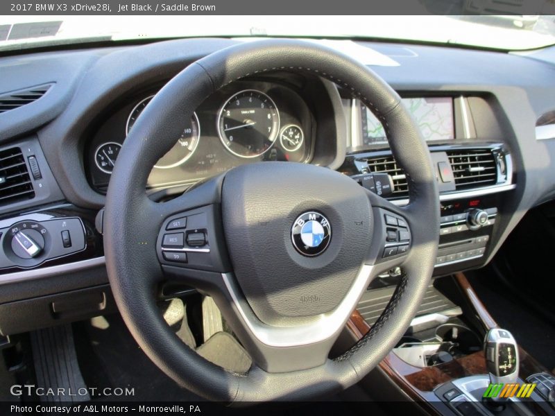 Jet Black / Saddle Brown 2017 BMW X3 xDrive28i