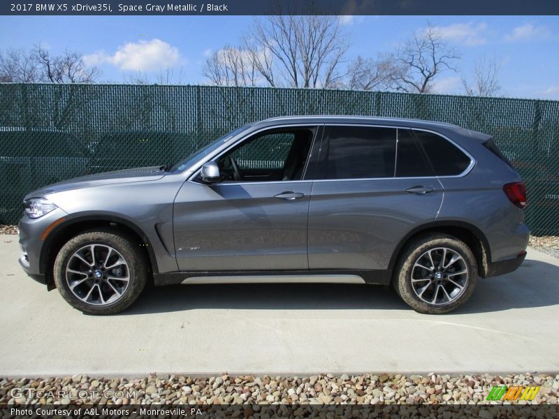 Space Gray Metallic / Black 2017 BMW X5 xDrive35i
