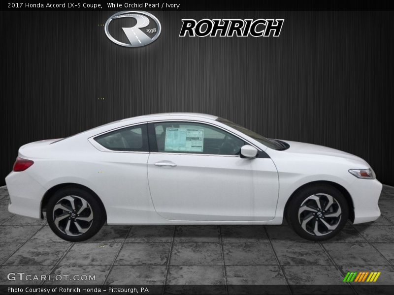White Orchid Pearl / Ivory 2017 Honda Accord LX-S Coupe