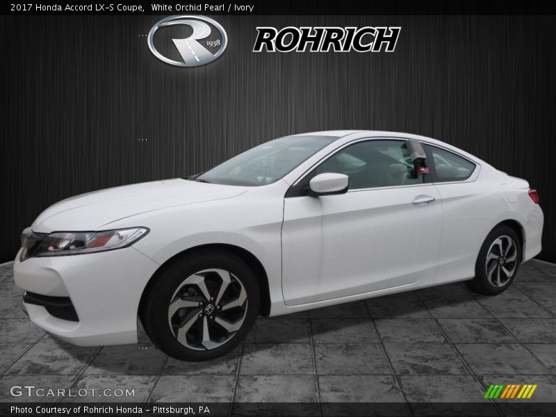 White Orchid Pearl / Ivory 2017 Honda Accord LX-S Coupe