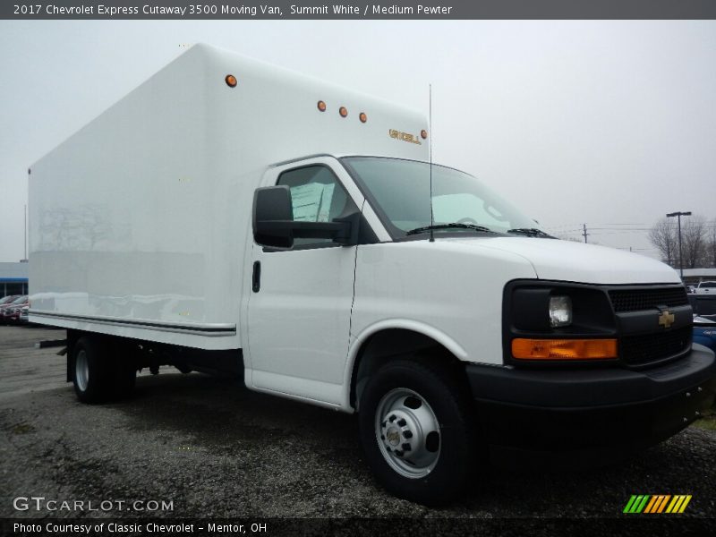 Summit White / Medium Pewter 2017 Chevrolet Express Cutaway 3500 Moving Van